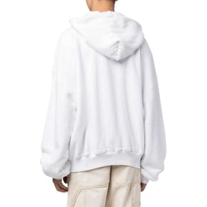 Off-White Unisex Adult Blurr Book Oversized Hoodie (Wit)