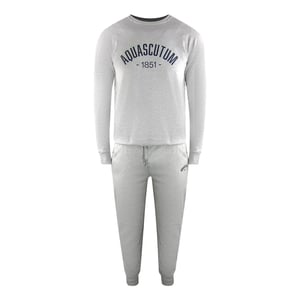Aquascutum Heren Old School Crew Neck Trainingspak (Grijs)