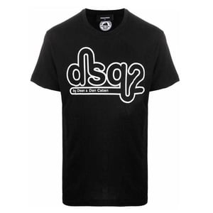 DSquared2 Unisex Adult Bubble Logo Skinny T-Shirt (Zwart)