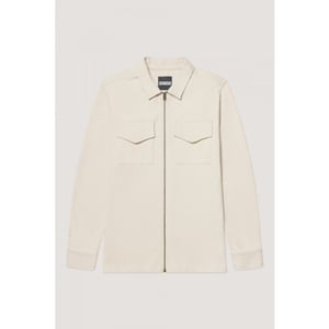 Kultivate 2501030211 luxury zip 221 moonbeam  heren overshirt  kultiv