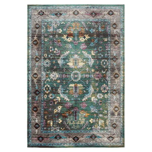 Muratap Picasso pablo vintage vloerkleed groen / multi laagpolig- 140x200