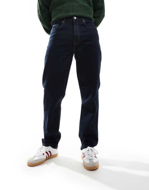 Farah Norwood loose jeans in denim rinse
