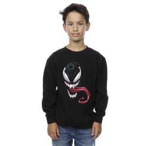 Marvel Jongens Venom Gezicht Sweatshirt (Zwart)