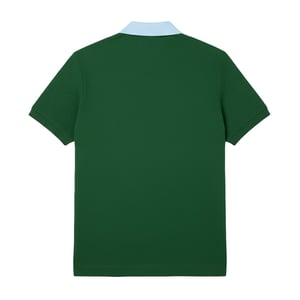 Lacoste Herenpoloshirt met contrasterende kraag (Groen)