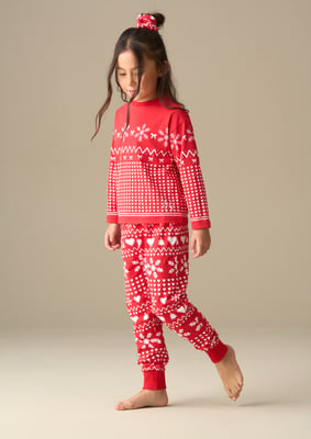 Fern Red Fairisle Pjs