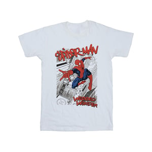 Marvel Jongens Spider-Man Sketch City T-Shirt (Wit)