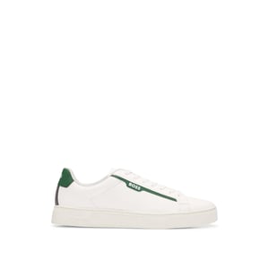 Boss Heren Rhys Suede Tennistrainers (Wit)