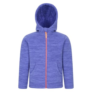 Mountain Warehouse Kinder/Kids Snowdonia II Borg gevoerde Hoodie (Paars)
