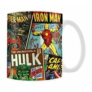Marvel Retro Comic Cover Mug (Flerfärgad)