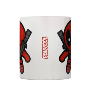 Marvel Kawaii Deadpool Mug (Vit/Röd)