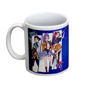 K-Pop Demon Hunters Huntrix Logo 325ml Mok (Wit/Blauw)
