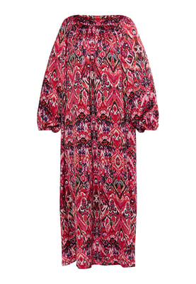 usha Maxi jurk Dames Roze Veelkleurig