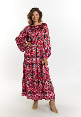 usha Maxi jurk Dames Roze Veelkleurig