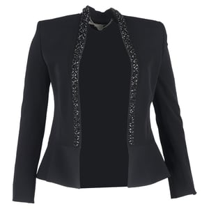 Stella McCartney Versierde Blazer in Zwarte Wol