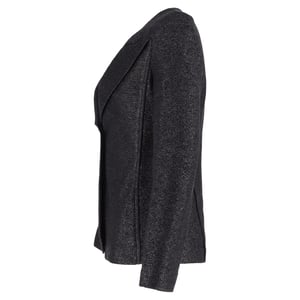 Giorgio Armani Effen Blazer met Één Knop in Zwarte Polyamide