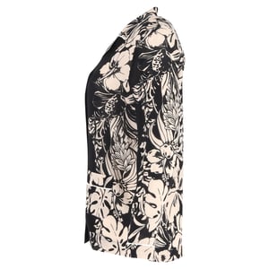Valentino Shirt met Cubaanse Kraag in Bloemenprint Zijde