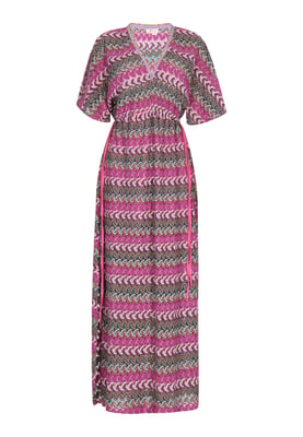 IZIA Jurk Dames Roze Veelkleurig