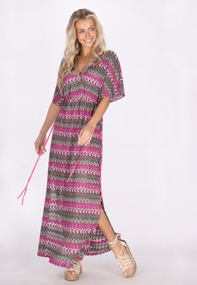 IZIA Jurk Dames Roze Veelkleurig