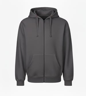 VR2 Denim Mens Zip Up Hoodie Casual Fleece Jacket