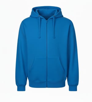 VR2 Denim Mens Zip Up Hoodie Casual Fleece Jacket