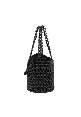 IZIA Bucketbag met kralen Dames zwart