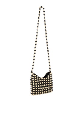 IZIA Tas met kralen Dames Beige Veelkleurig