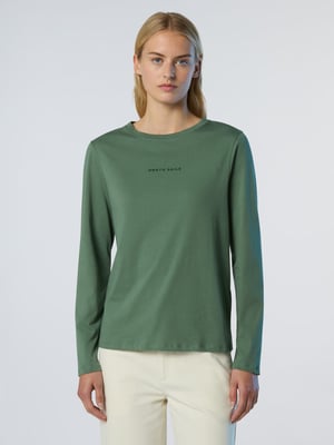 North Sails Långärmad T-shirt med upphöjd logotyp