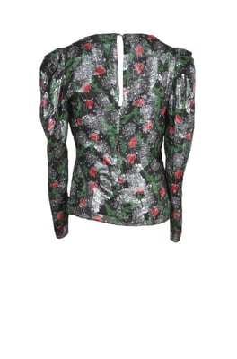 Bloemmotief Lange Mouwen Blouse