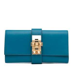 Herms Leather Clutch
