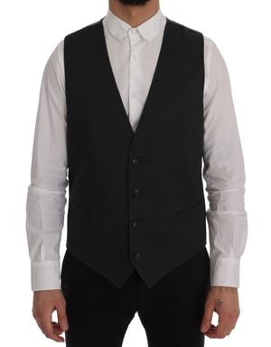 Heren Wol Vest Klassieke V-hals