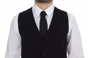 Zwart Gebreid Vest