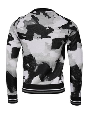 Abstracte Print Gebreide Pullover Trui