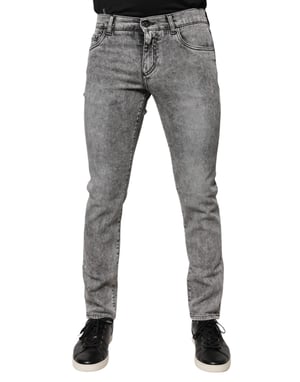Slim Fit Acid Wash Jeans