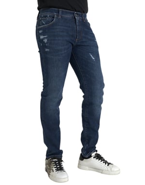 Slim Fit Slitna Jeans