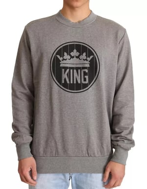 King Sweatshirt Grijze Crewneck