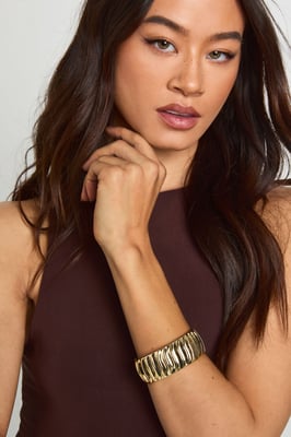 Embossed Snap Bangle