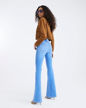 River Island Womens Bootcut Jeans Blue Mid Rise