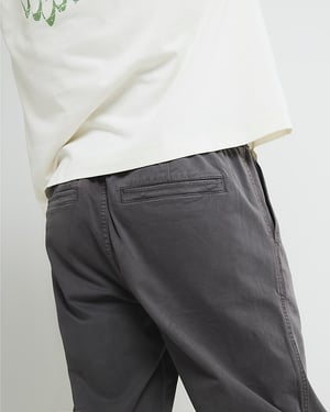 River Island Mens Joggers Grey Regular Fit Pull On