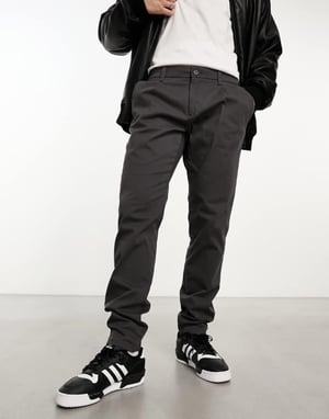 ONLY & SONS slim fit chinos i grått