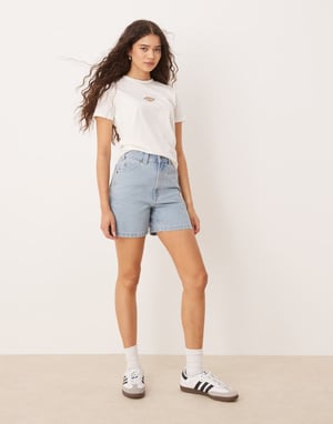 Dickies denimshorts i vintageblå