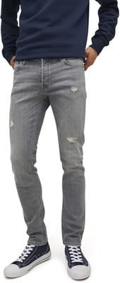Jack & Jones Men's Jeans Tapered Fit Stretchable Scratch Denim