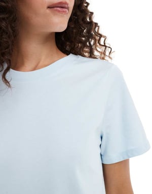 Monki kortärmad t-shirt i ljusblå
