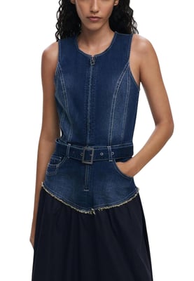 Denimtop Midi Klänning