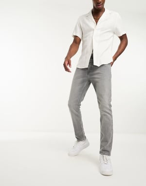 Franska Connection slim fit jeans i grått