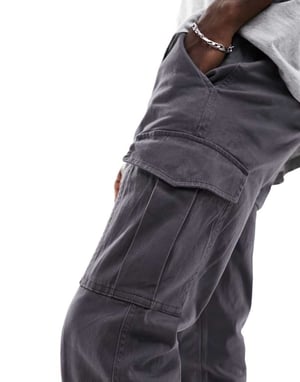 Jack & Jones intelligence cargo slim fit i grå