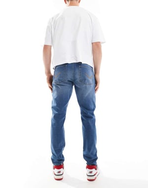 ONLY & SONS slim jeans i mellanblå tvätt