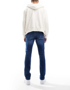 ONLY & SONS Loom slim fit jeans i tvättad indigo