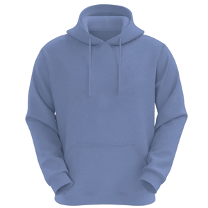 VR2 Denim Mens Plain Hoodie Long Sleeve Pullover