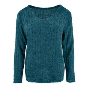 FOS Amsterdam Fos trui bella chenille petrol