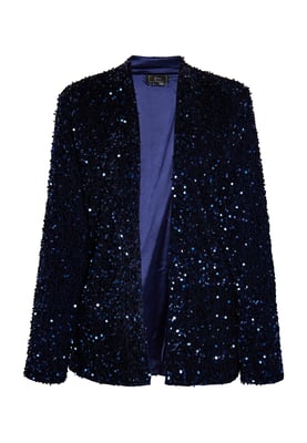 Faina Blazer met pailletten Dames marine